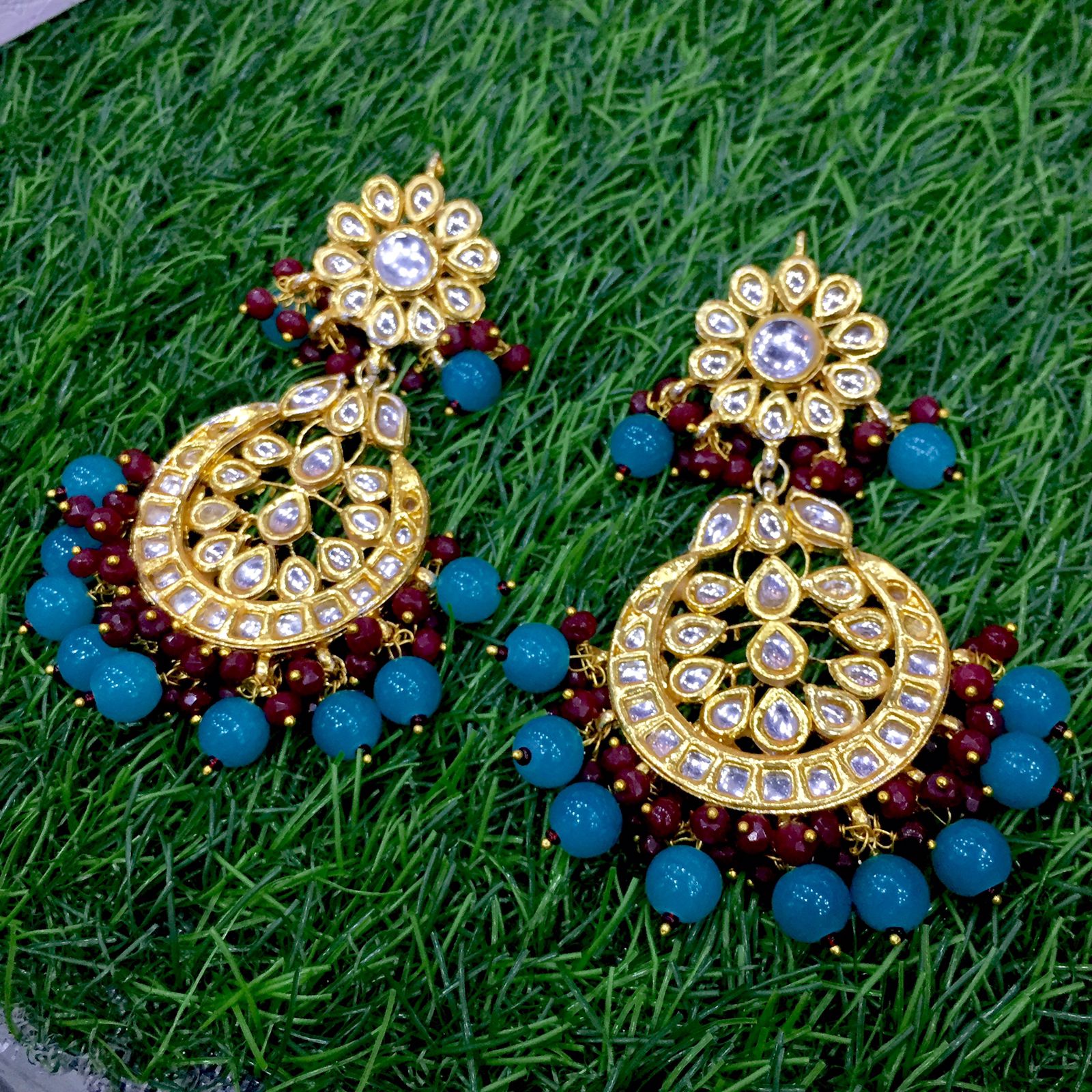 Kundan earrings 8776555 - Vijay & Sons