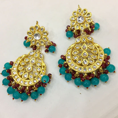 Kundan earrings 8776555 - Vijay & Sons