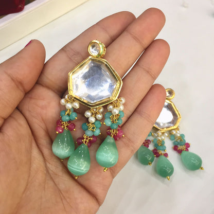 Kundan earrings 34567 - Vijay & Sons