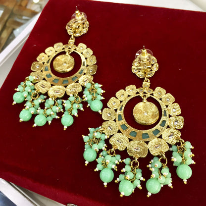 Kundan earrings - Vijay & Sons