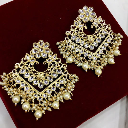 Kundan earrings - Vijay & Sons