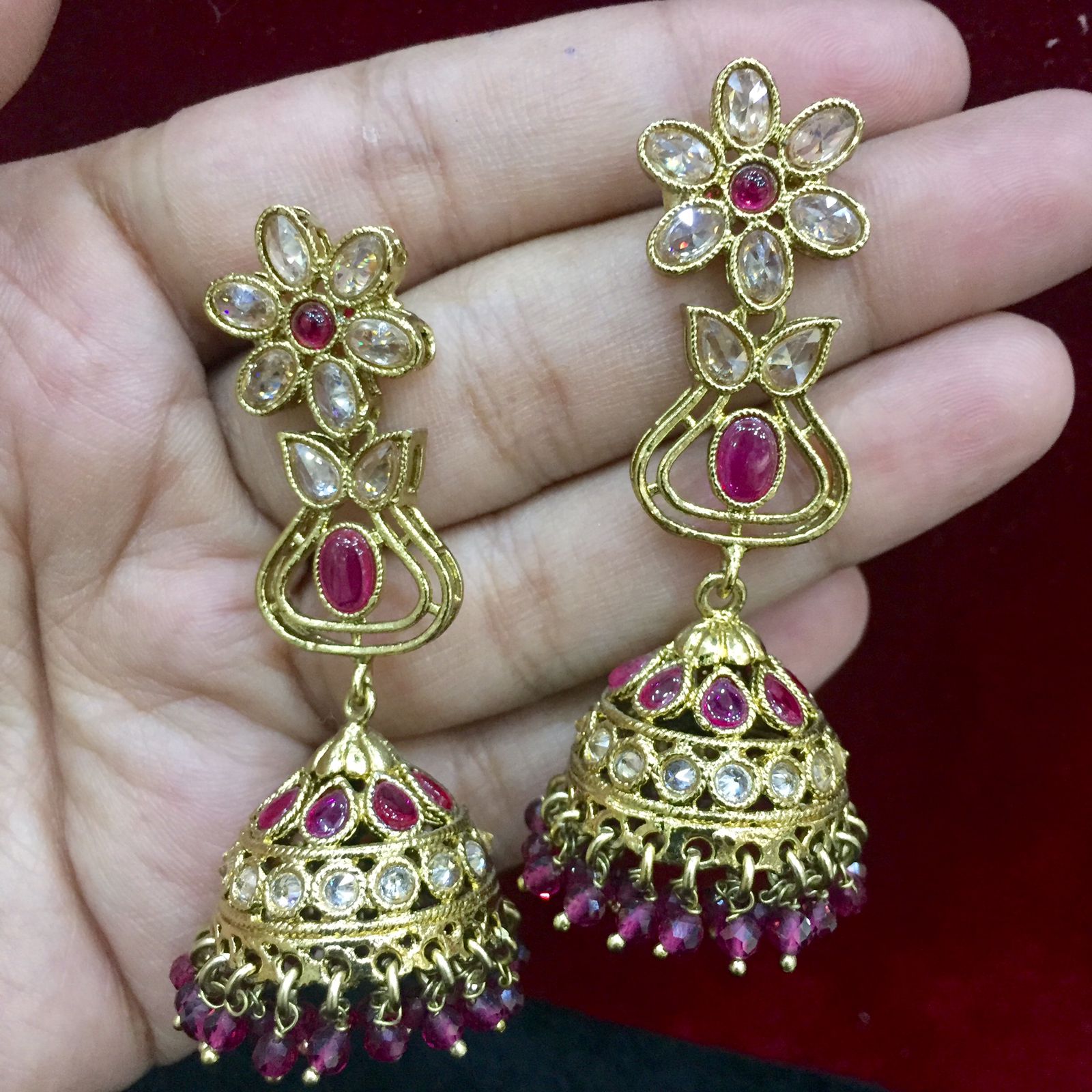 Antique earrings 65544 - Vijay & Sons