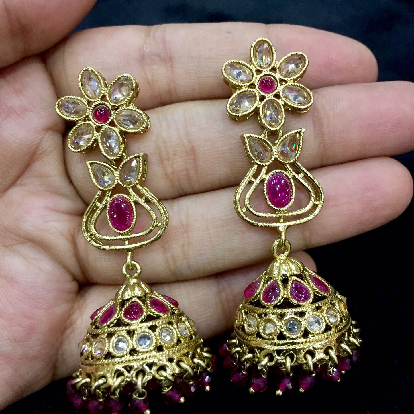 Antique earrings 65544 - Vijay & Sons
