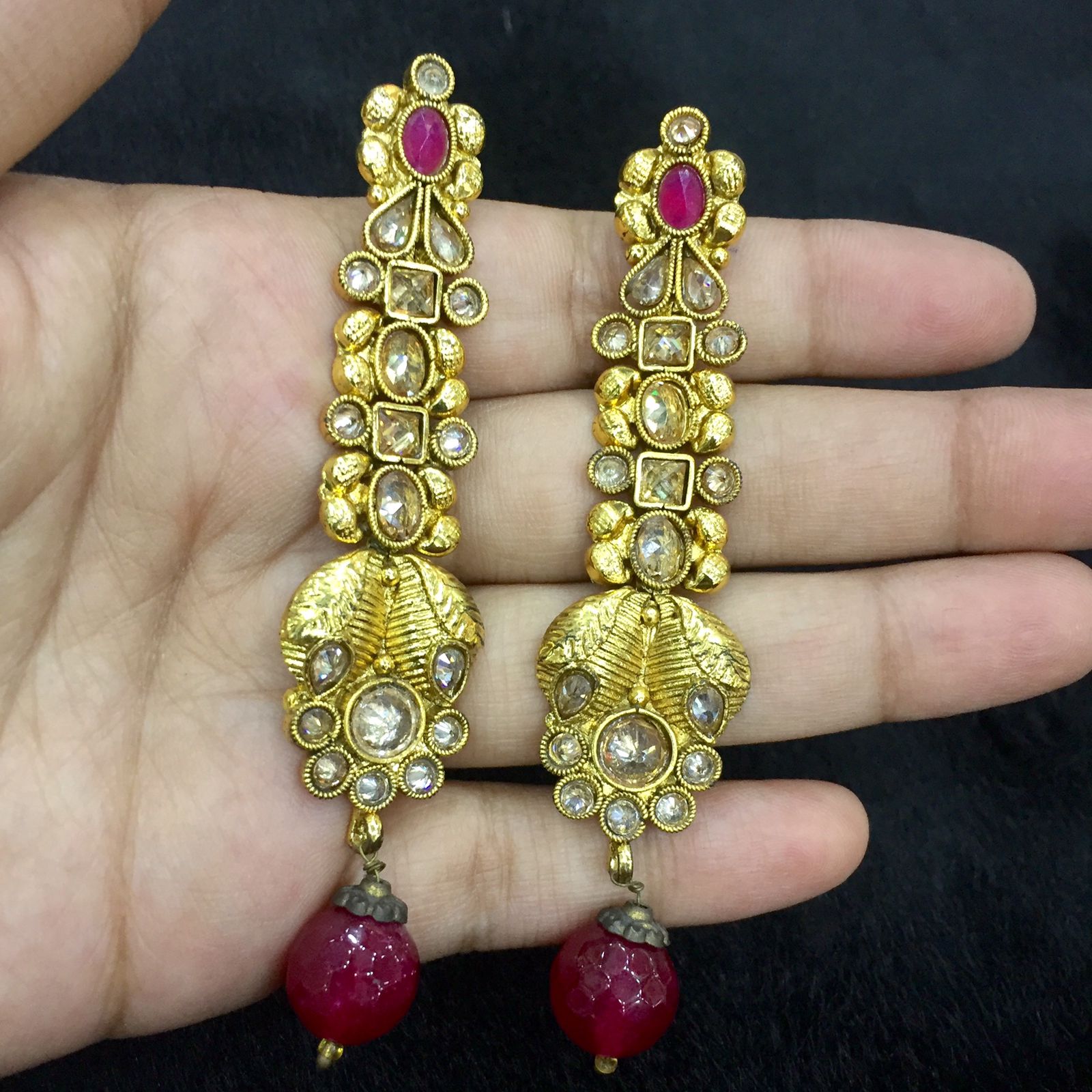 Antique earrings 45564 - Vijay & Sons