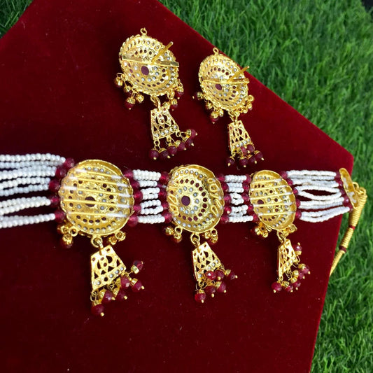 Jadau necklace set - Vijay & Sons
