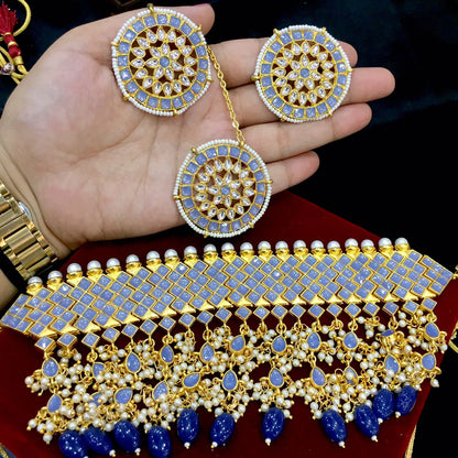 Kundan necklace set 8299