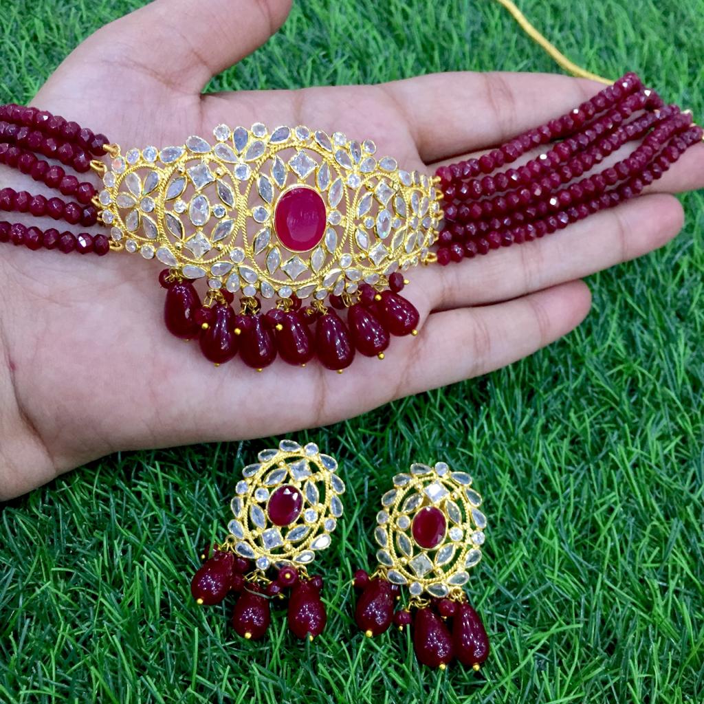 Kundan necklace 467765 - Vijay & Sons