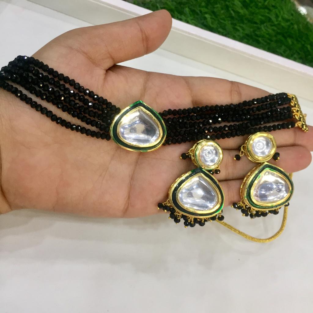 Kundan necklace set 57893678