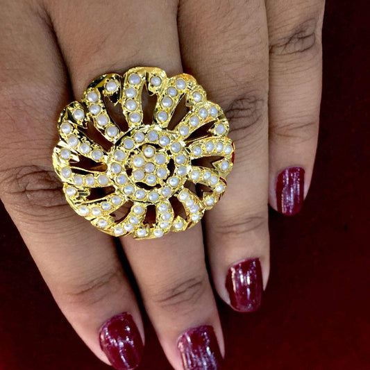 Jadau ring 88565 - Vijay & Sons