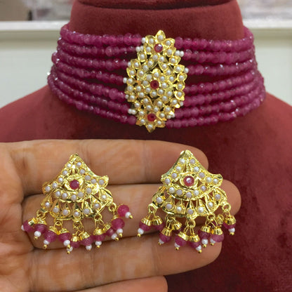 beautifull Ruby white choker83000c
