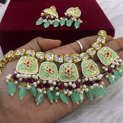 Kundan Necklace Set 3457765