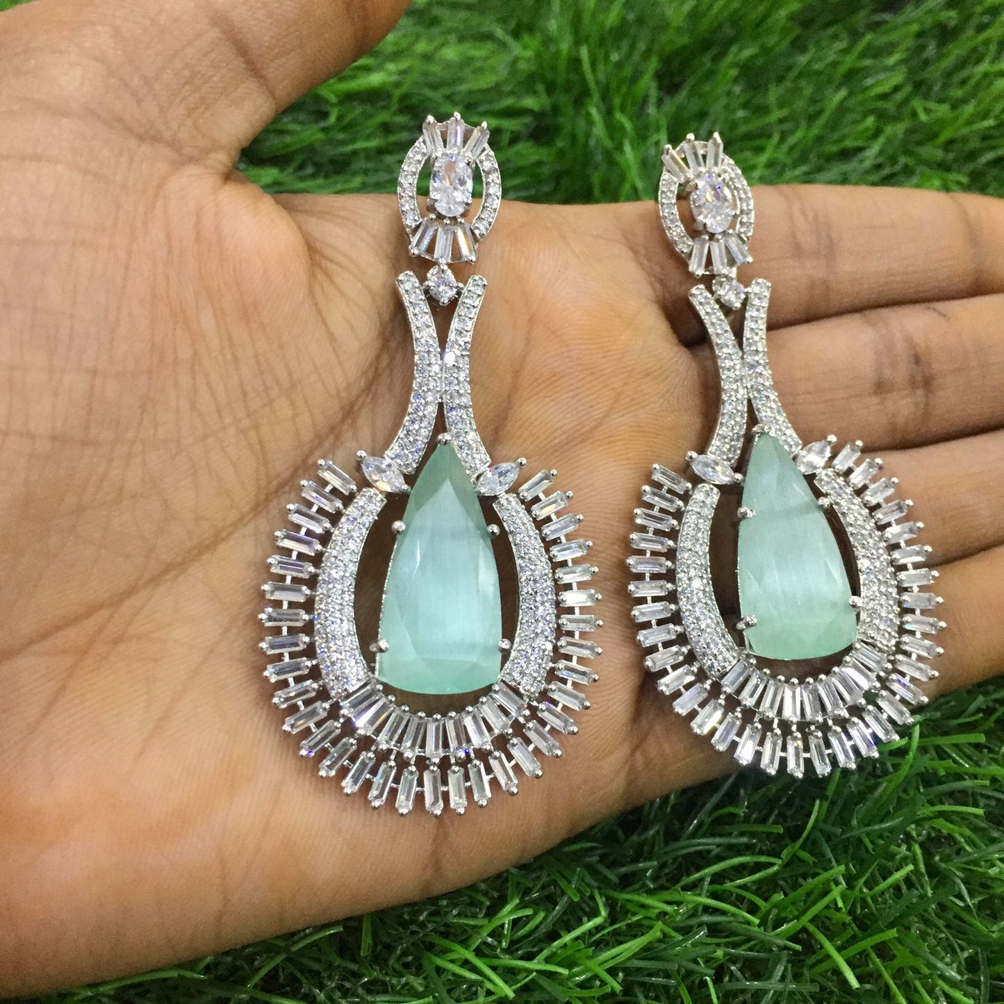 American diamond earrings 35644