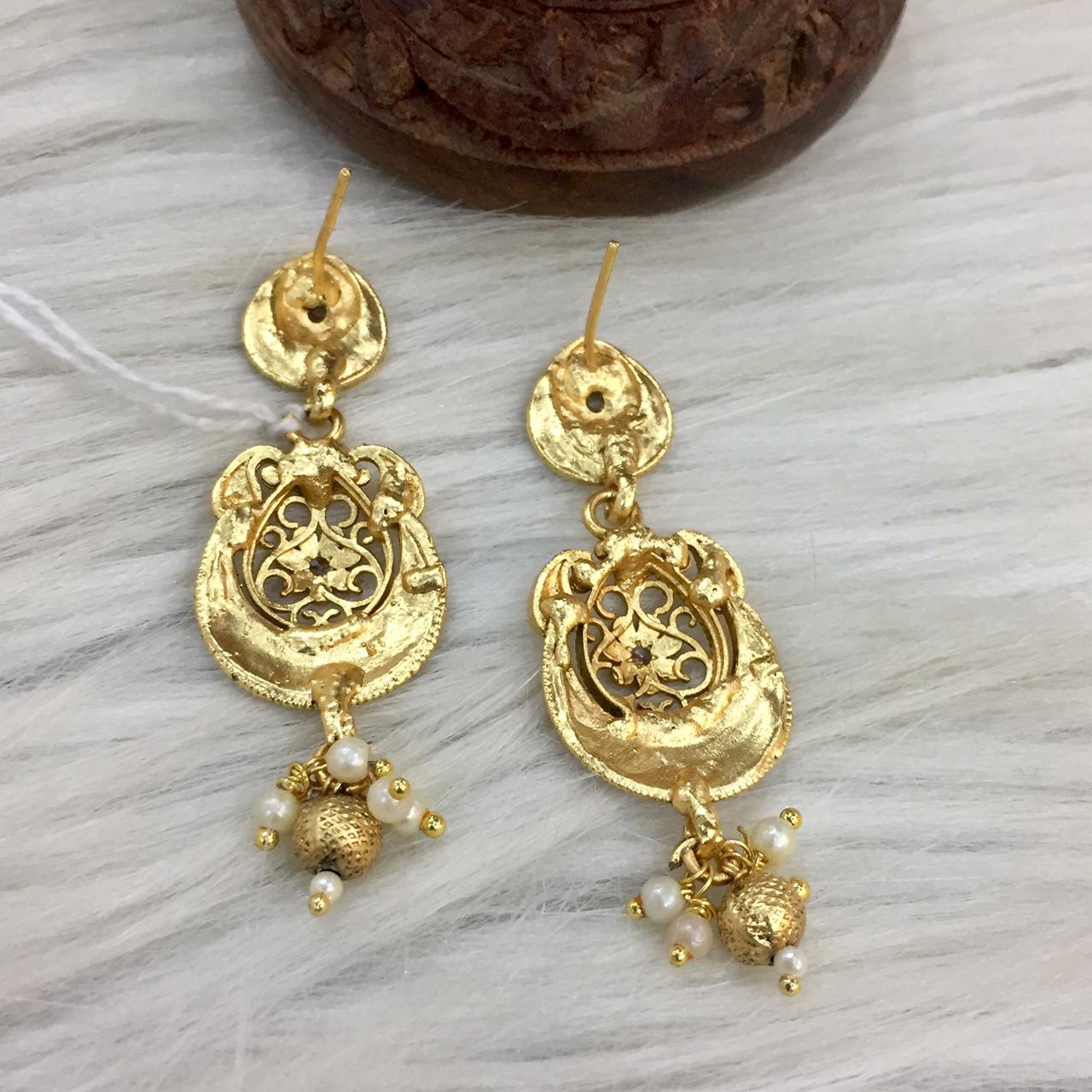 Ottoman Gold Earrings 2325 - Alsayed Jewellery