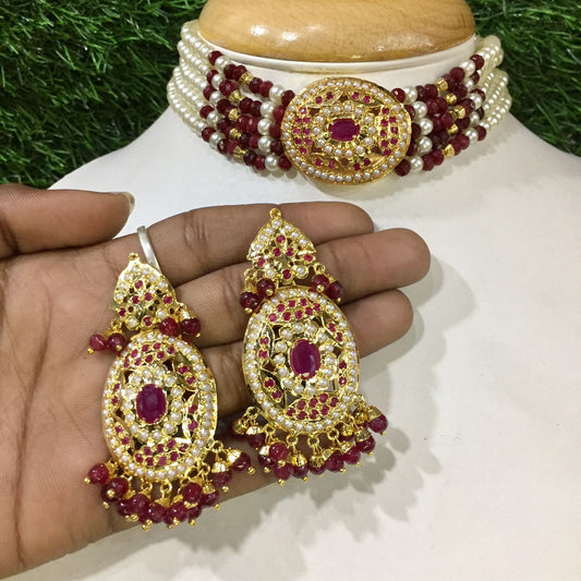 Jadau Necklace Sets 246776