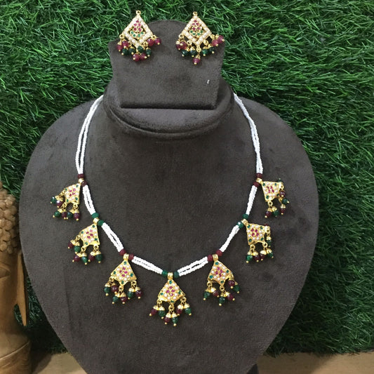 Jadau Necklace Sets 58865