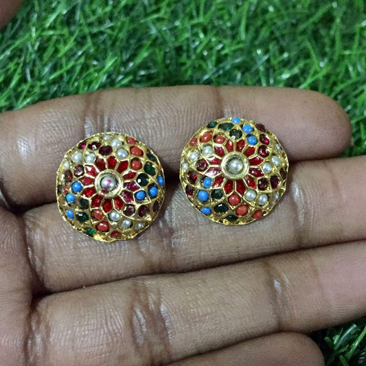 Jadau Studs 194810 - Vijay & Sons
