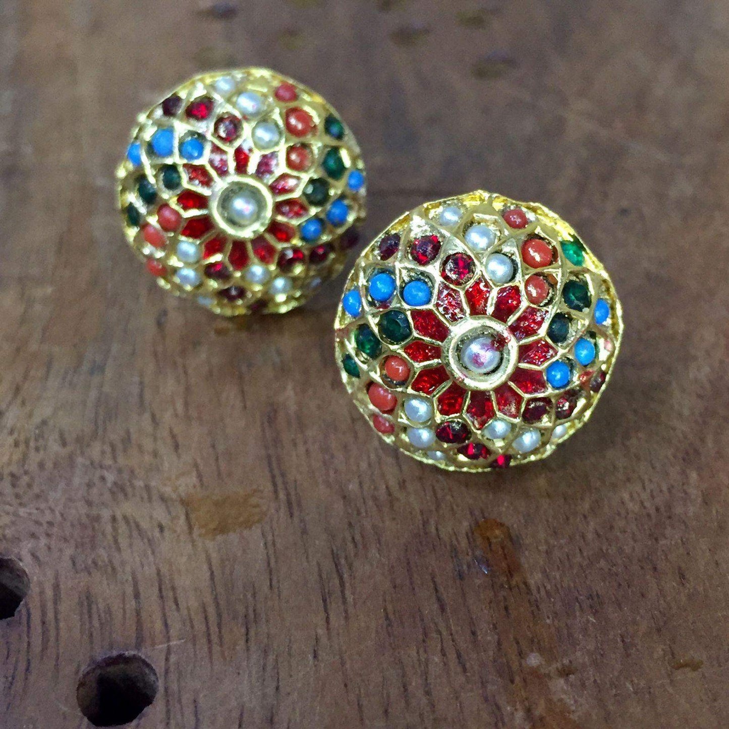 Jadau Studs 194810 - Vijay & Sons