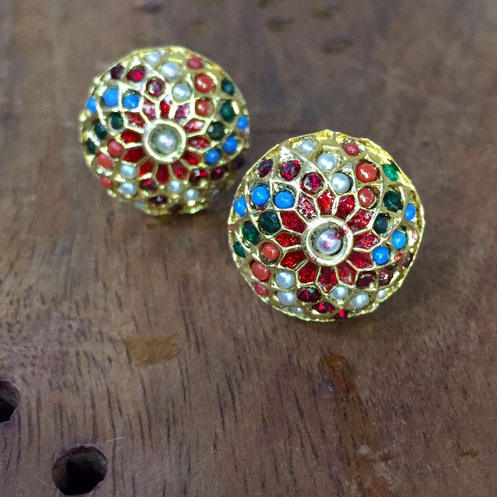 Jadau Studs 194810 - Vijay & Sons