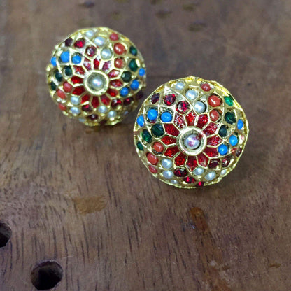 Jadau Studs 194810 - Vijay & Sons