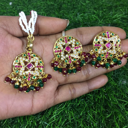 Jadau Pendant set 48592