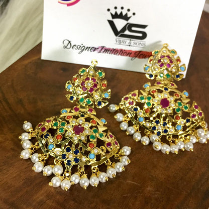 Jadau Earrings 58754l