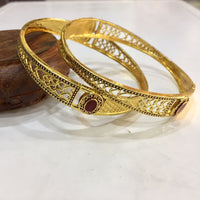 designer gold plated bangles