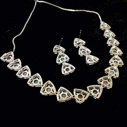 Diamond necklace set 24678