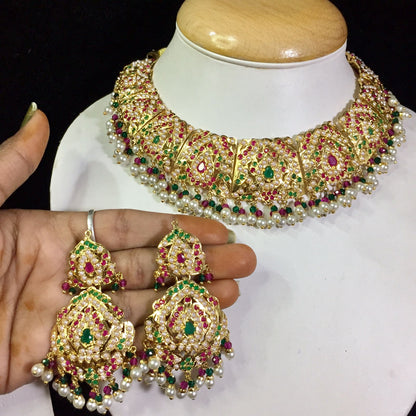 Jadau Necklace set 467456