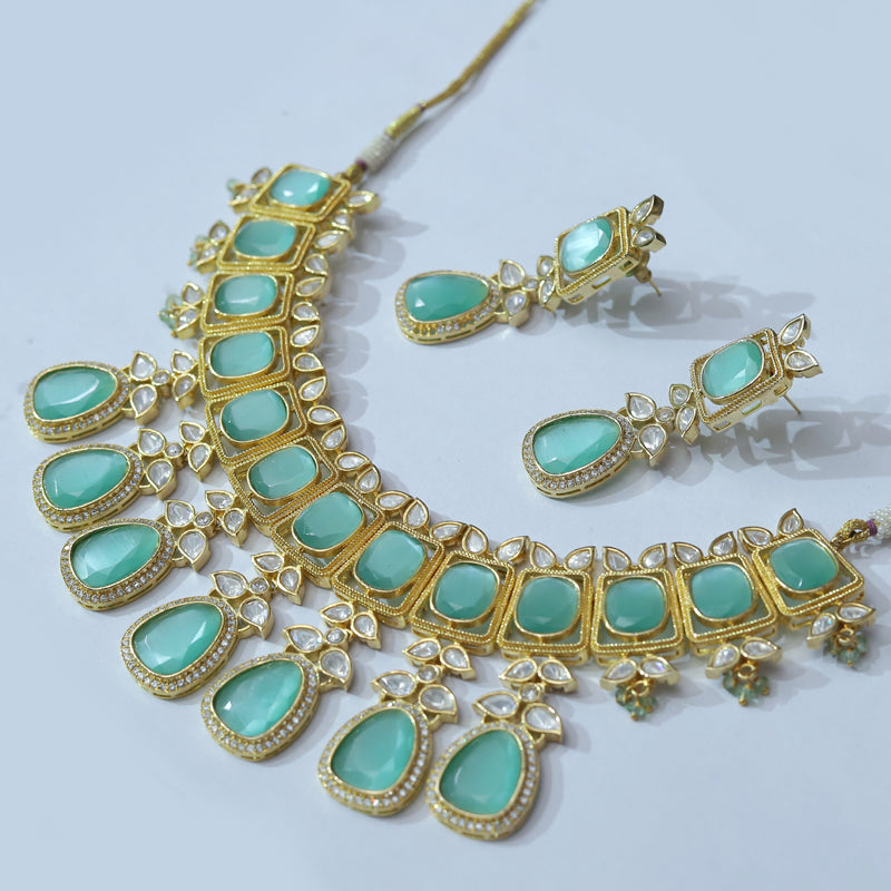 green necklace set freeshipping - Vijay & Sons