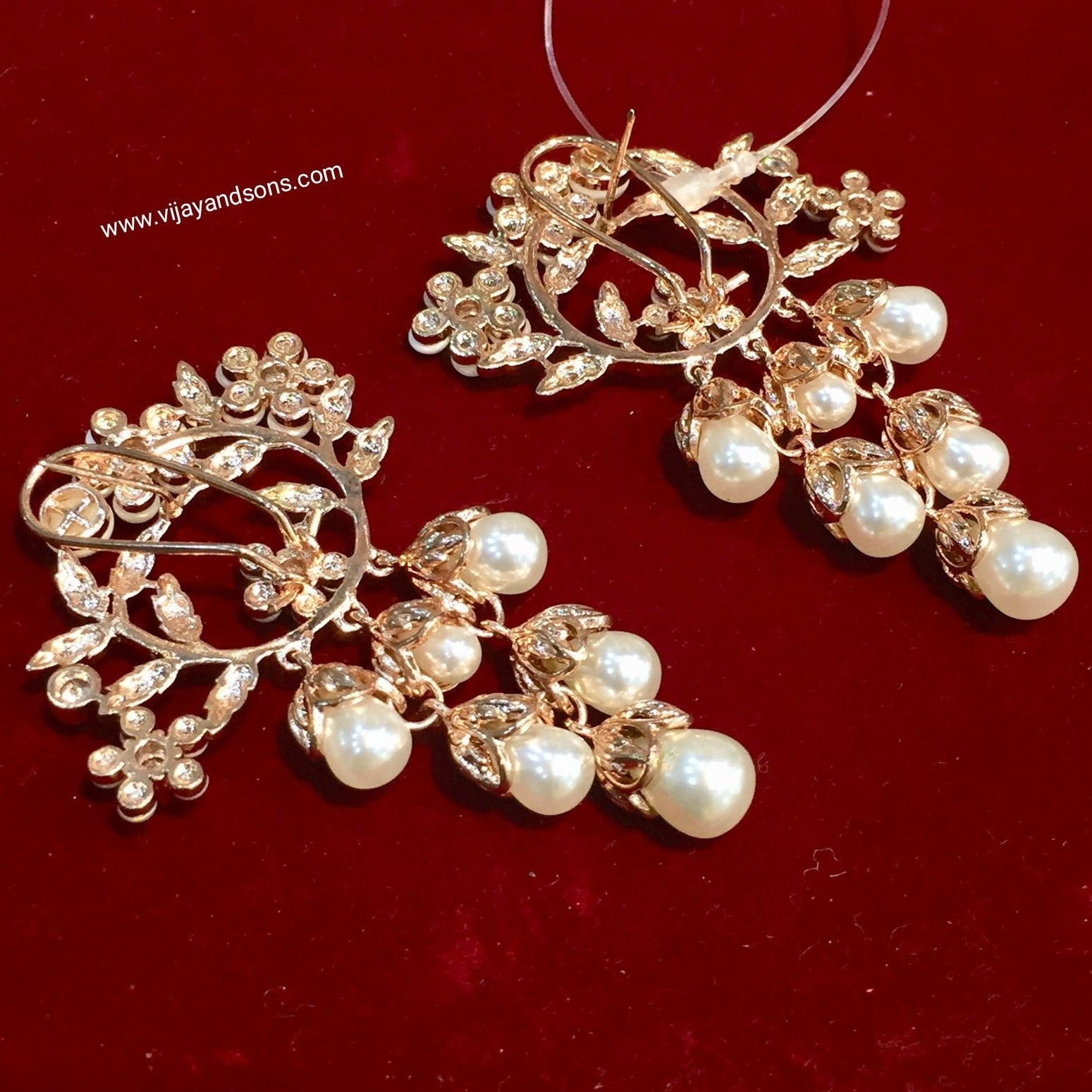 American diamond earrings - Vijay & Sons