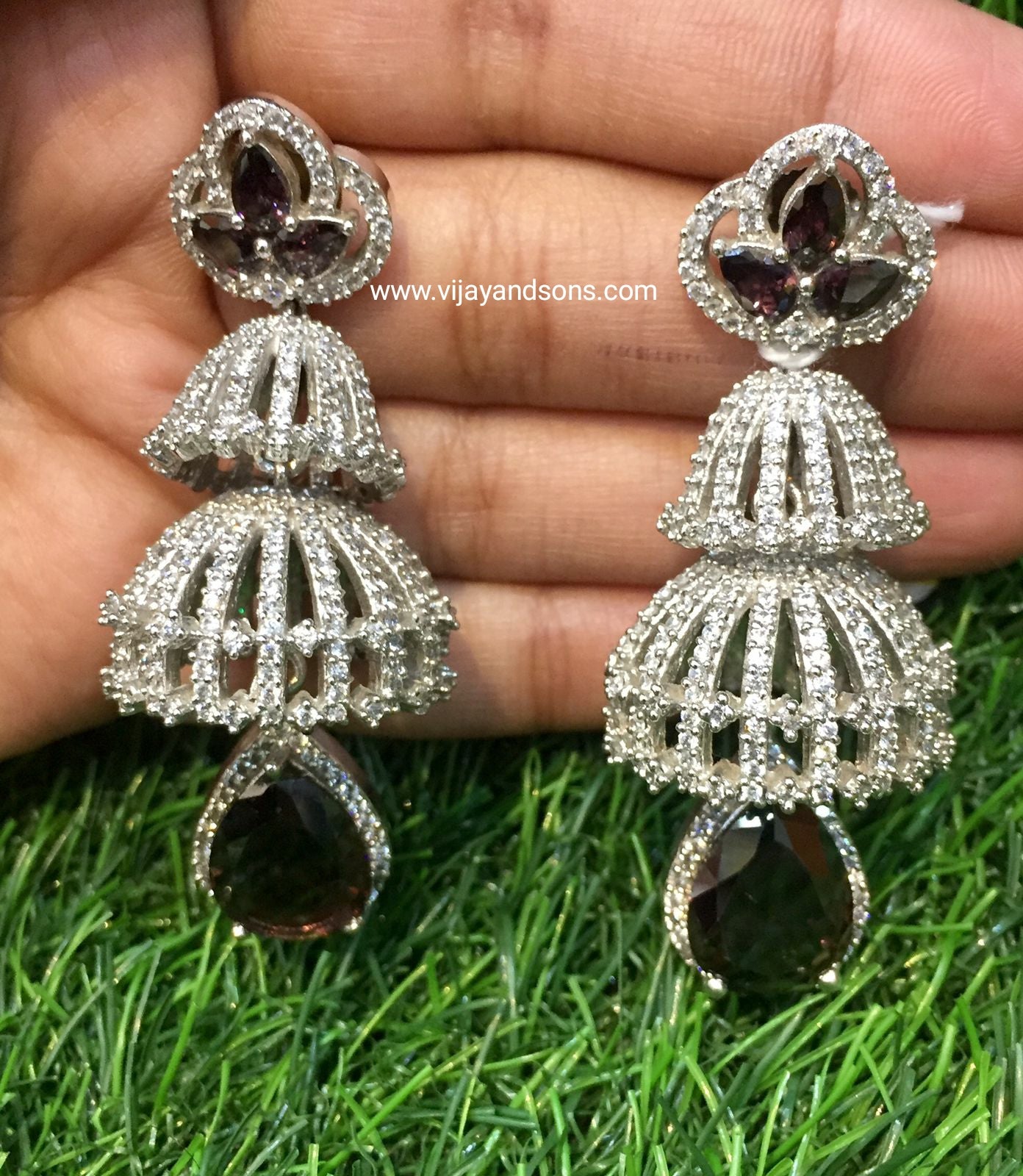 American diamond earrings – Vijay & Sons