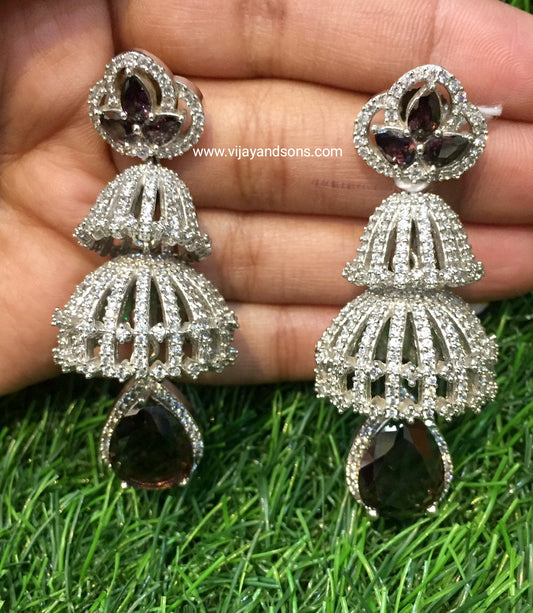 American diamond earrings