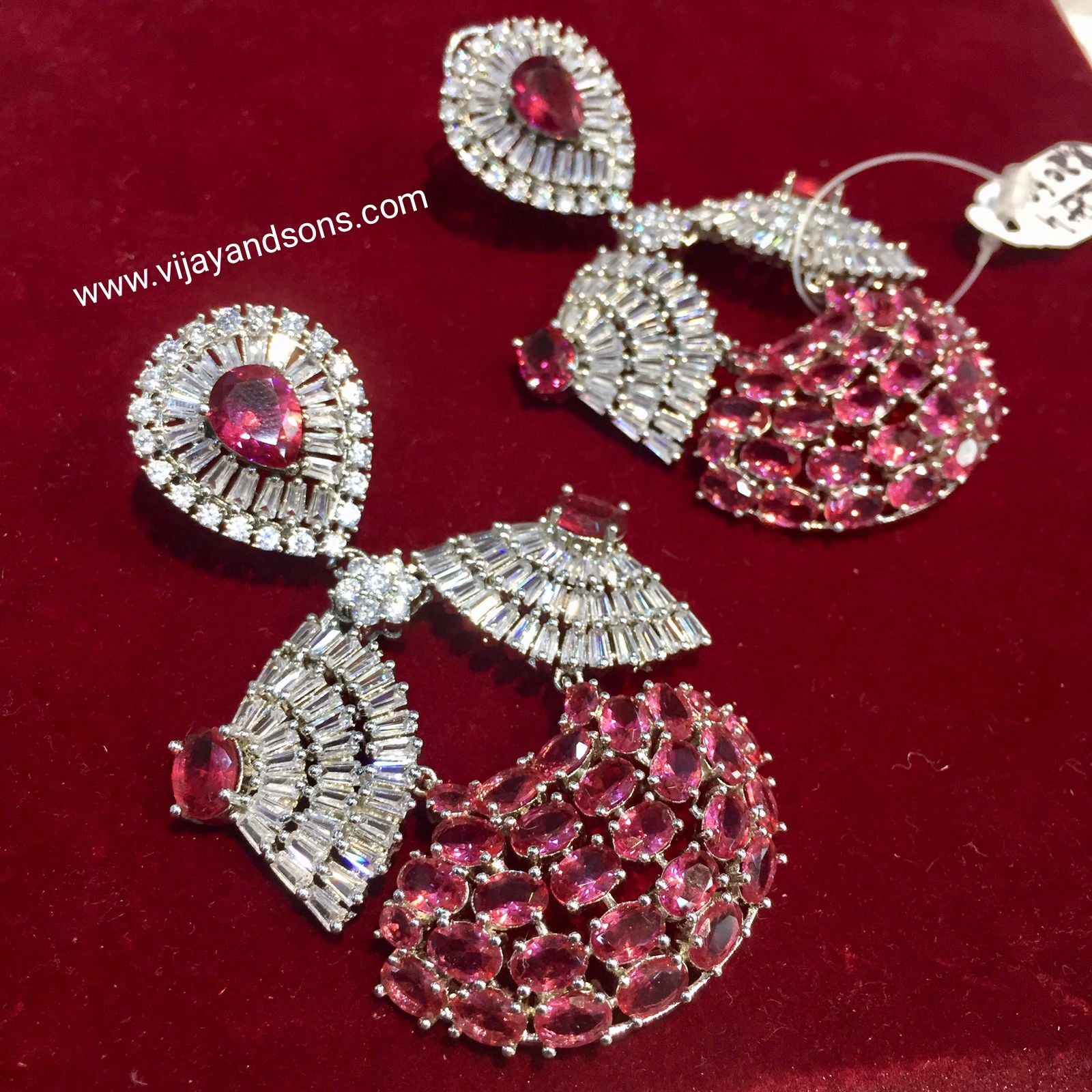 American diamond earrings - Vijay & Sons