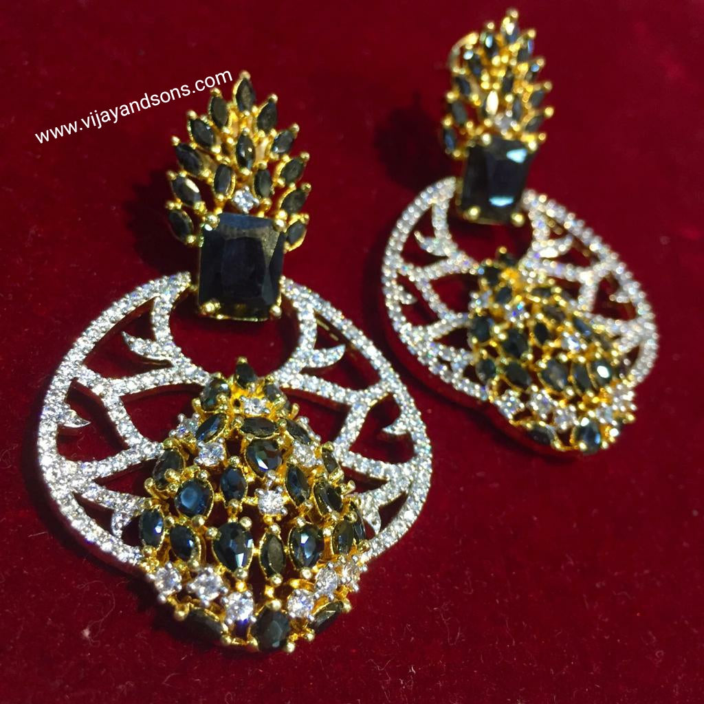 American diamond earrings 562725 - Vijay & Sons
