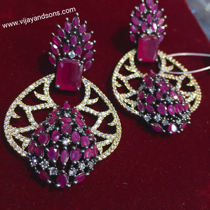American diamond earrings 573867 - Vijay & Sons