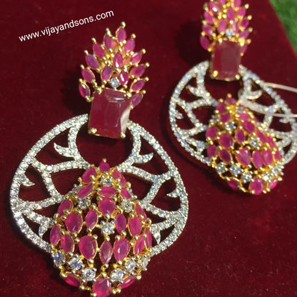 American diamond earrings 568283 - Vijay & Sons