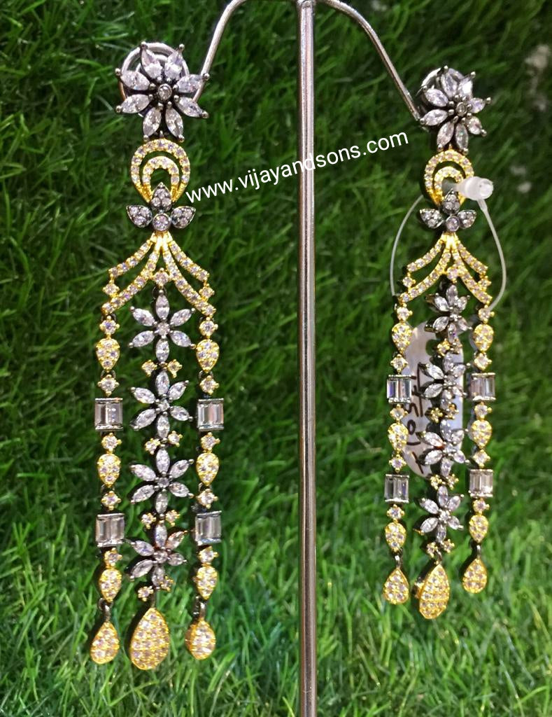 American diamond earrings 526637 - Vijay & Sons