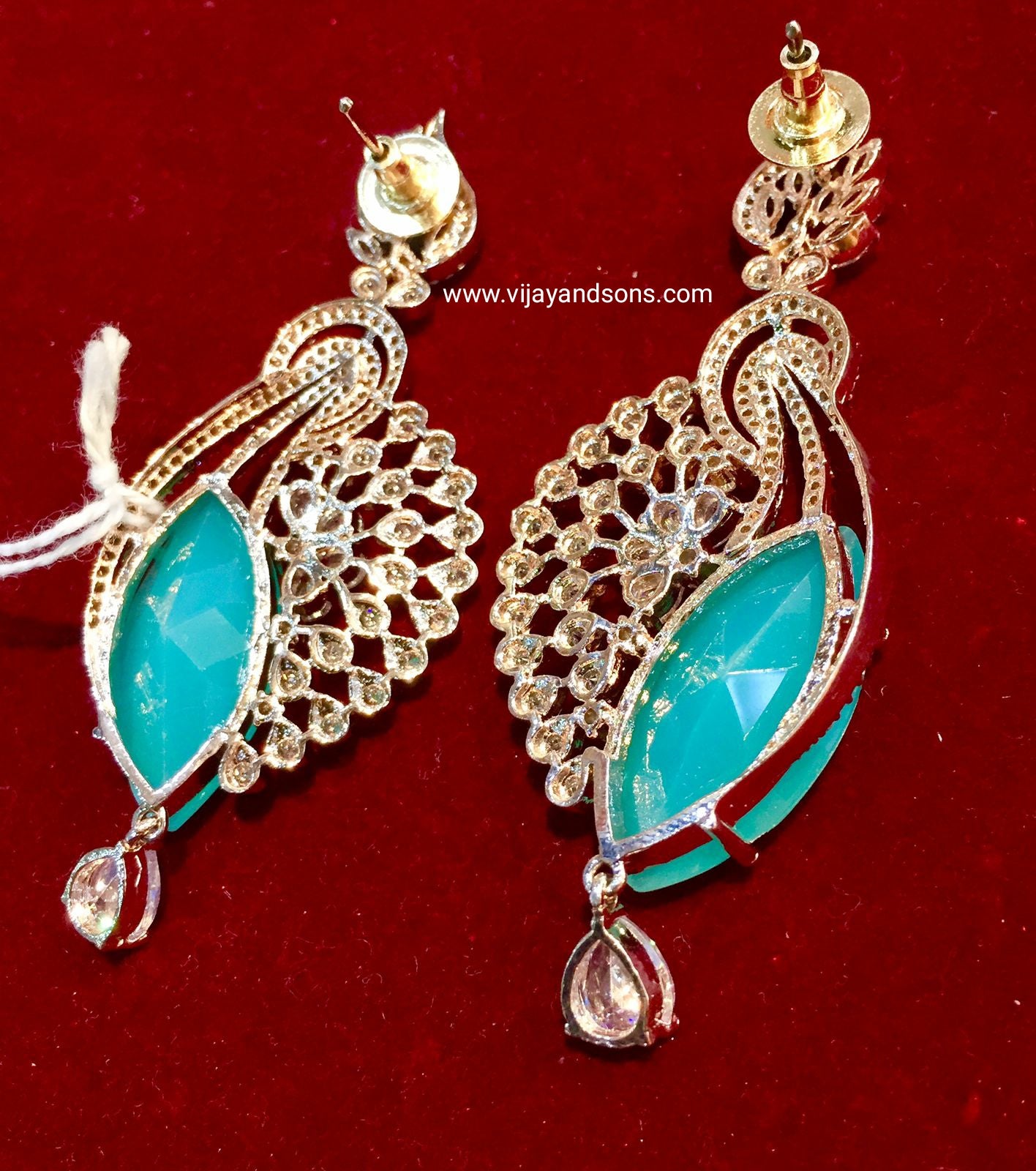 American diamond earrings 353467 - Vijay & Sons