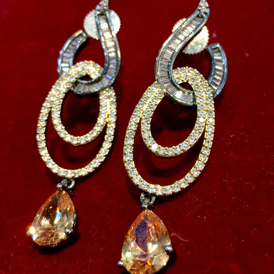 American diamond earrings 463543 - Vijay & Sons