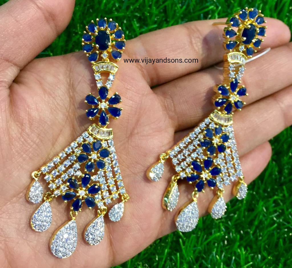 American diamond earrings 466335 - Vijay & Sons
