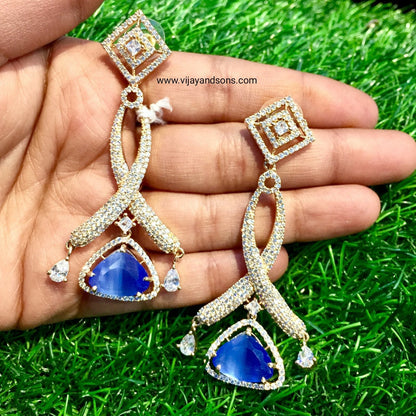 American diamond earrings 543566 - Vijay & Sons